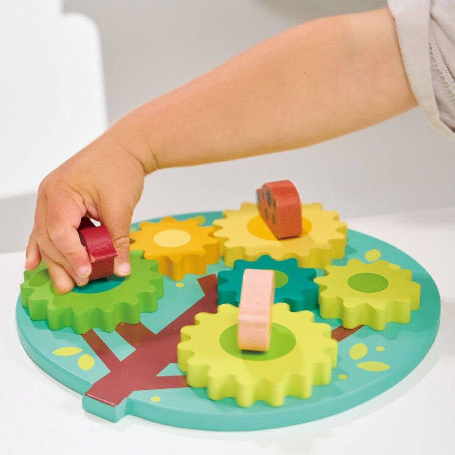 Zabawka motoryczna, drzewo z kołami zębatymi / Mentari