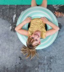 Kółko do pływania średnie Ø 60 cm Garden Green / QUUT