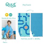 Dwustronny ręcznik plażowy PlayTowels - Road / QUUT