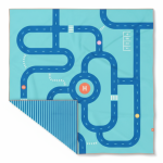 Dwustronny ręcznik plażowy PlayTowels 180 x 180cm - Road / QUUT