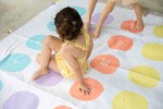 Dwustronny ręcznik plażowy PlayTowels 180 x 180cm - Balancing Game / QUUT