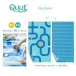 Dwustronny ręcznik plażowy PlayTowels - Road / QUUT