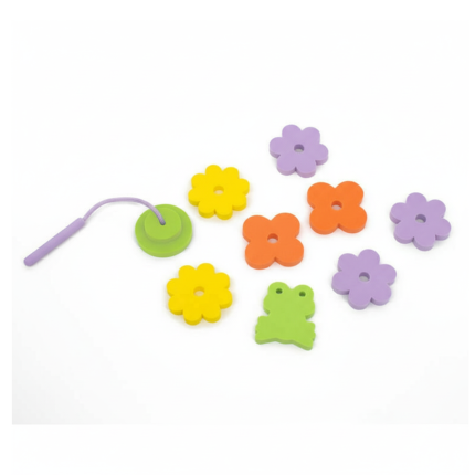 Zestaw piankowych naklejek do kąpieli z wędką Frog pond / QUUT