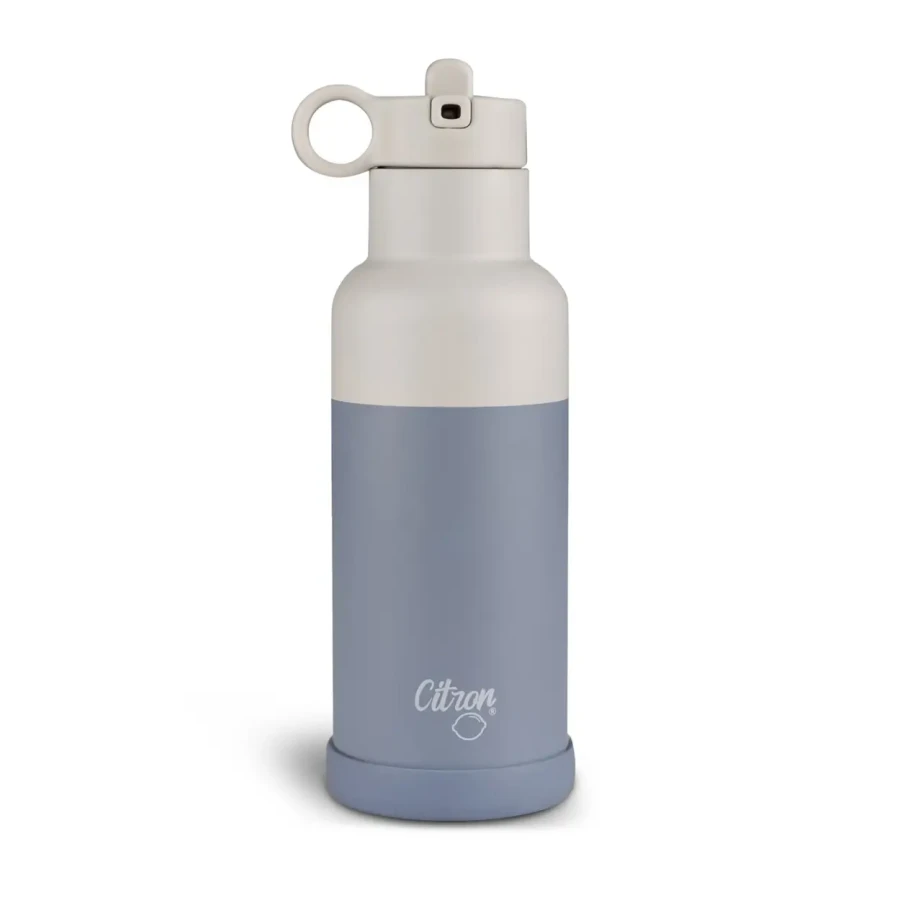 Butelka termiczna ze stali nierdzewnej 500ml - Dusty Blue / Citron