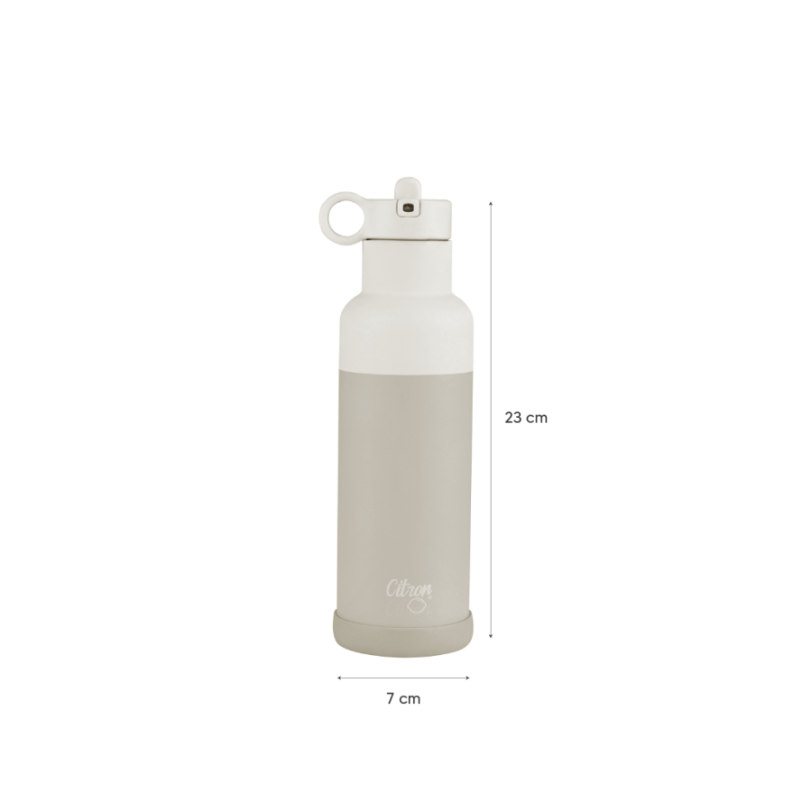 Butelka termiczna ze stali nierdzewnej 500ml - Dusty Blue / Citron