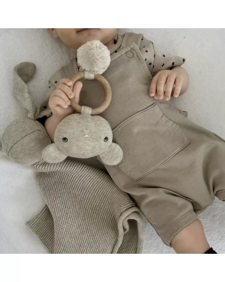 Przytulanka Doudou z bawełny organicznej - Beż / Effiki