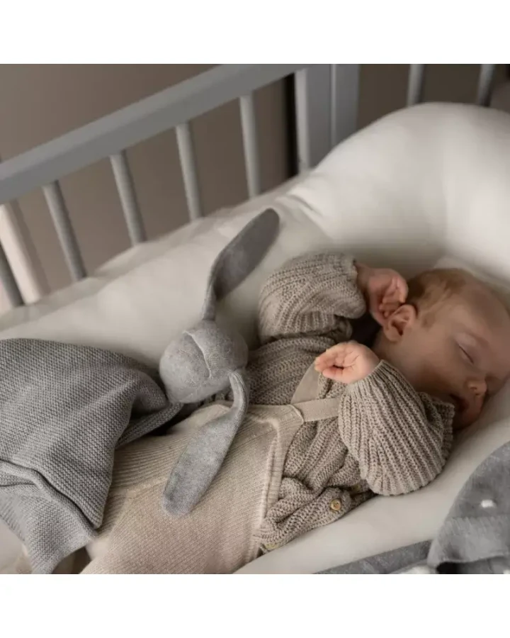 Przytulanka Doudou z bawełny organicznej - Szarość / Effiki