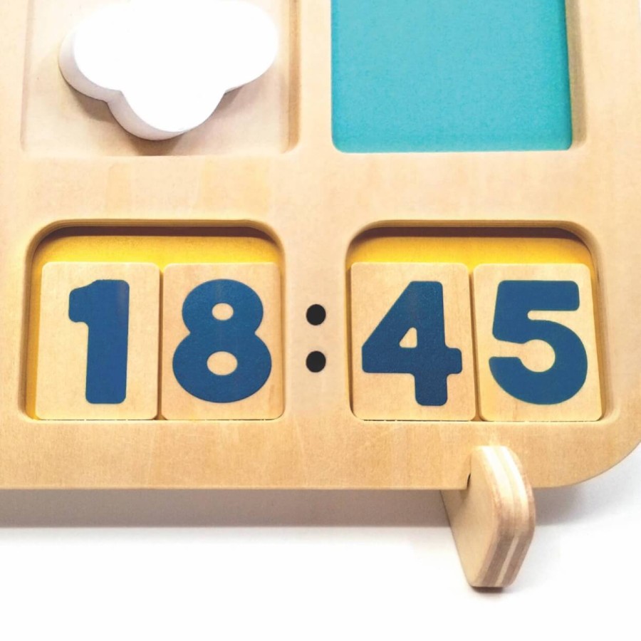 Drewniany zegar do nauki godzin / SVOORA