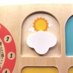 Drewniany zegar do nauki godzin / SVOORA