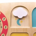 Drewniany zegar do nauki godzin / SVOORA