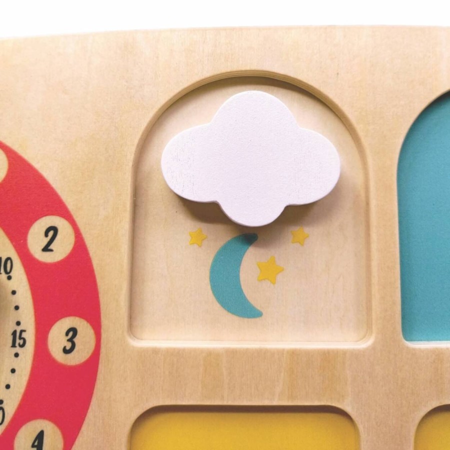 Drewniany zegar do nauki godzin / SVOORA