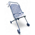 Wózek dla lalek - Muted blue, kwiaty / VOS REVES