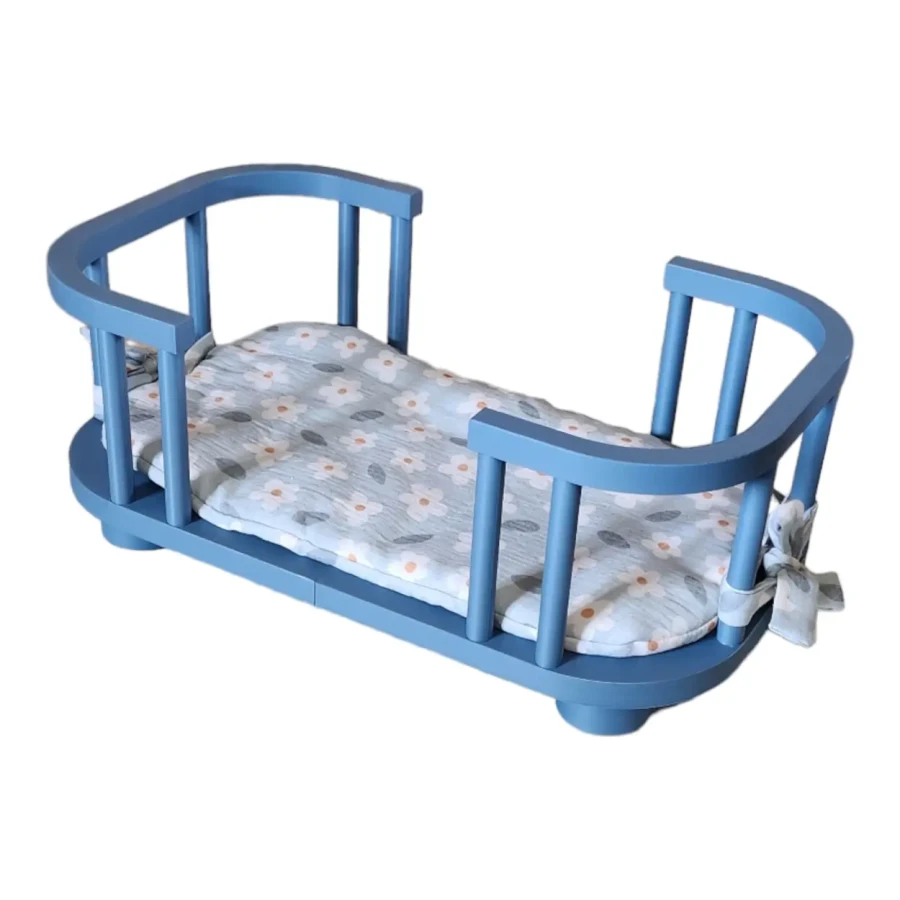 Łóżeczko dla lalek - Muted Blue / VOS REVES