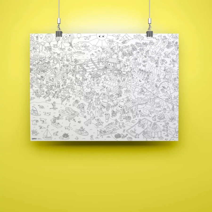 Kolorowanka 100x70cm I LOVE SUMMER / OMY