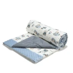 Koc piknikowy z kieszonką, mata do zabawy XXL 180x190 - SIMBO by Maja Hyży / La Millou