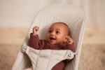 BABYBJORN - leżaczek BALANCE SOFT WOVEN, JERSEY Tri Fabric, Jasny Beż