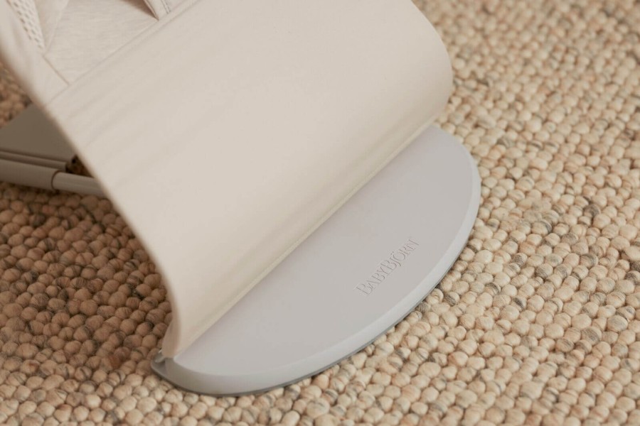 BABYBJORN - leżaczek BALANCE SOFT WOVEN, JERSEY Tri Fabric, Jasny Beż