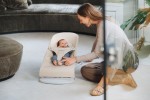 BABYBJORN - leżaczek BALANCE SOFT WOVEN, JERSEY Tri Fabric, Jasny Beż