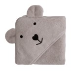 Ręcznik bambusowy z kapturkiem 85x85cm – jasny beż / Bolo