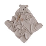 Ręcznik bambusowy z kapturkiem 85x85cm – jasny beż / Bolo