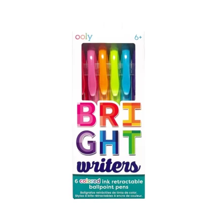 Długopisy kolorowe - Bright Writers, 6 szt. / Ooly