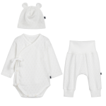 Zestaw ubranek dla noworodka SUPER SOFT - cream / Pink no more