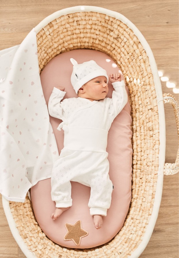 Zestaw ubranek dla noworodka SUPER SOFT - cream / Pink no more