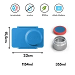 OMIEBOX UP lunch box z termosem, Cosmic Blue / OMIE