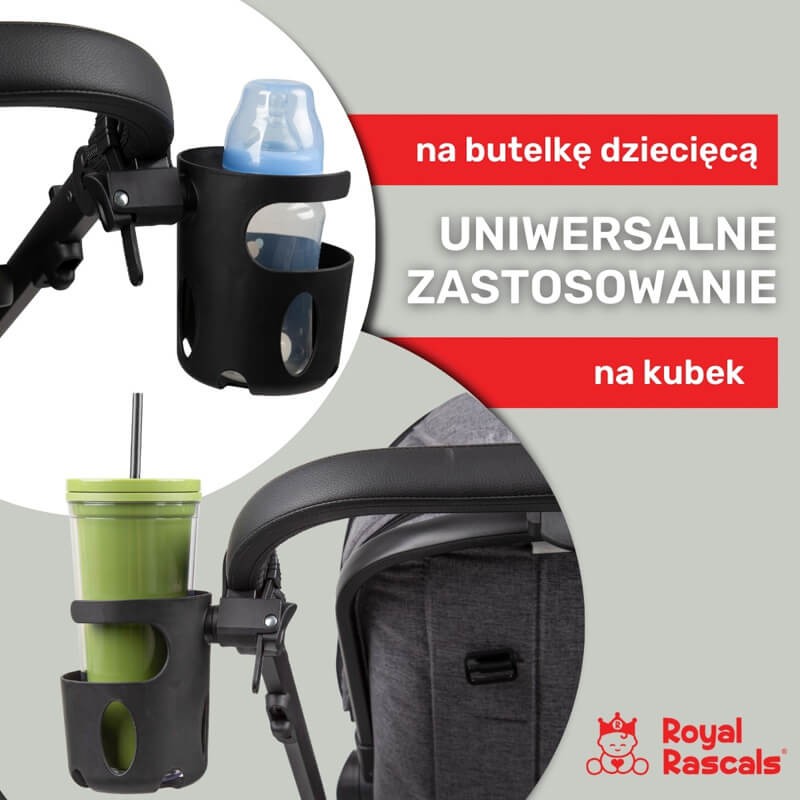 Uniwersalny uchwyt na kubek do wózka / Royal Rascals