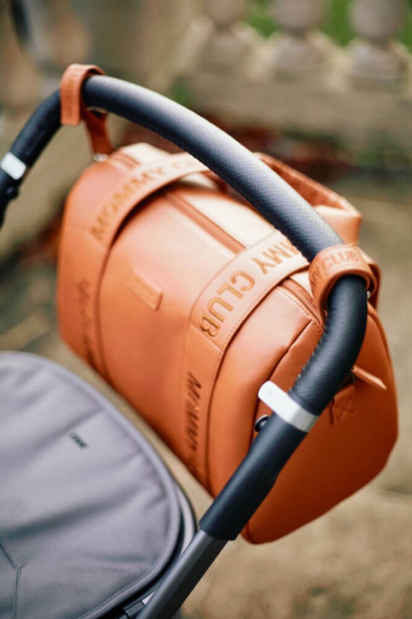 Torba do wózka Mommy Club Vegan Leather Brown / Childhome
