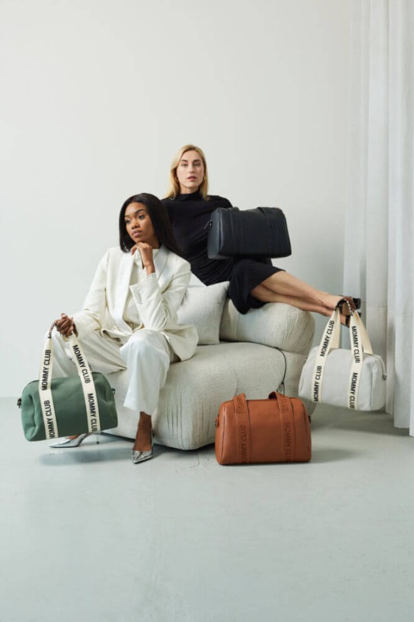 Torba do wózka Mommy Club Vegan Leather Brown / Childhome