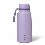 Butelka termiczna ze składanym ustnikiem, termos ze stali nierdzewnej - Lilac Love, 1l / b.box