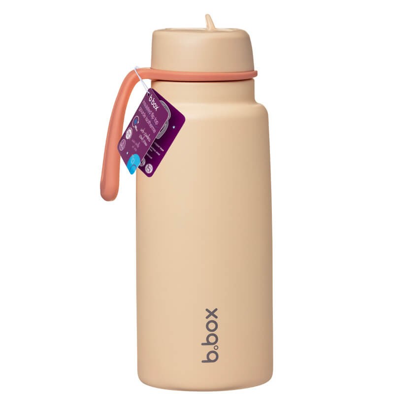 Butelka termiczna ze składanym ustnikiem, termos ze stali nierdzewnej - Melon Mist, 1l / b.box