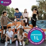 Butelka termiczna ze składanym ustnikiem, termos ze stali nierdzewnej - Pink Paradise, 1l / b.box