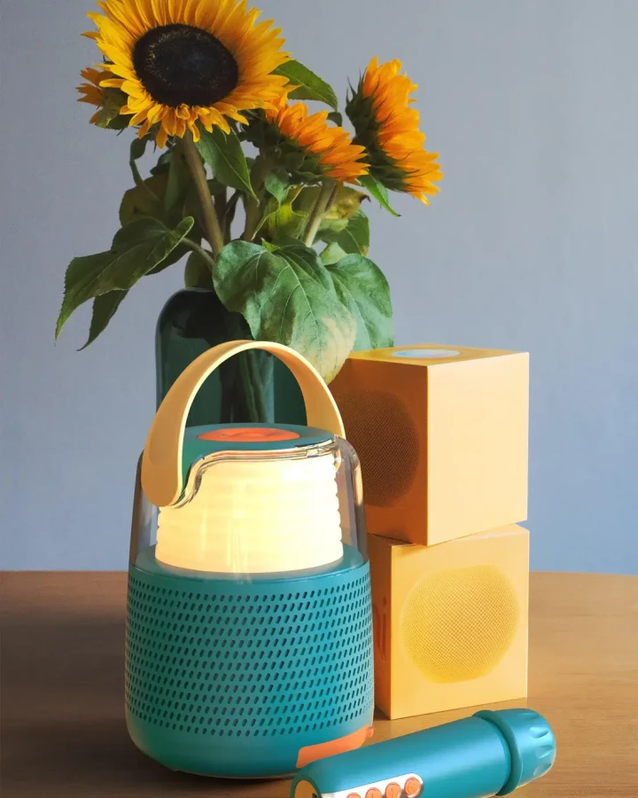 Zestaw do karaoke z głośnikiem - niebieski / MOB