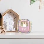 Budzik i lampka nocna Billy Clock - jasno różowa syrenka / MOB Paris