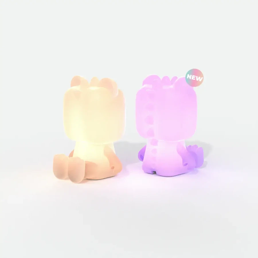 Wielokolorowa lampka nocna - dino / MOB Paris