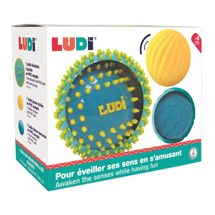 Zestaw 3 piłek sensorycznych 2+1 / LUDI