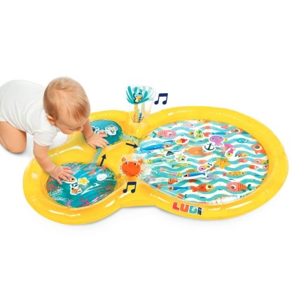 Mata wodna dla niemowląt, wersja maxi - żółta / LUDI