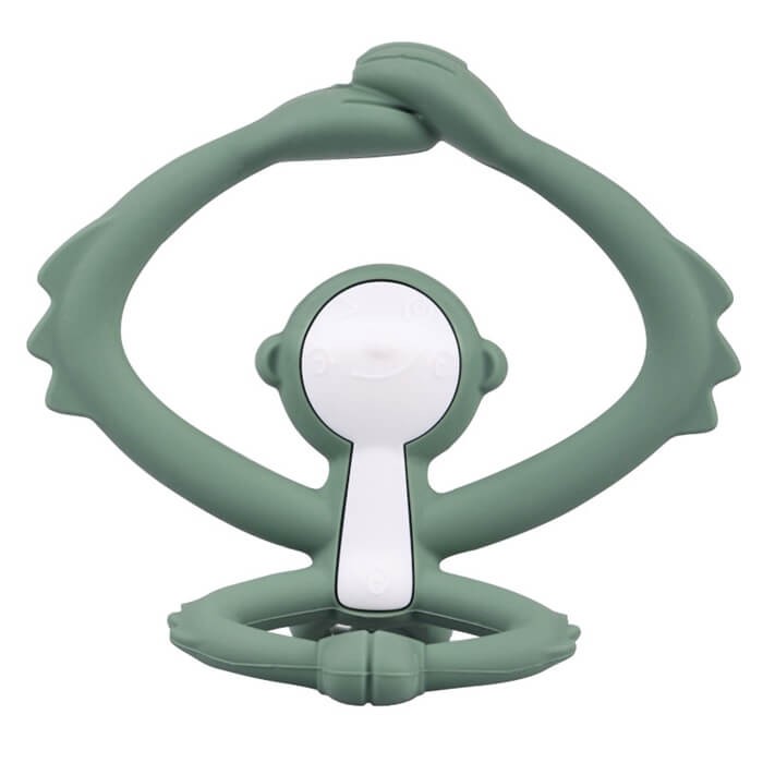 Gryzak Zabawka Małpka Light Green / Mombella