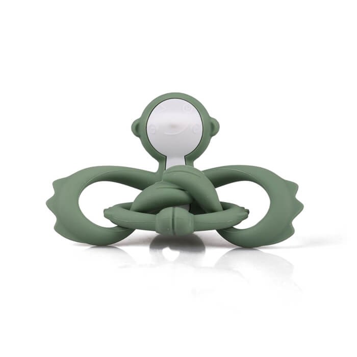 Gryzak Zabawka Małpka Light Green / Mombella