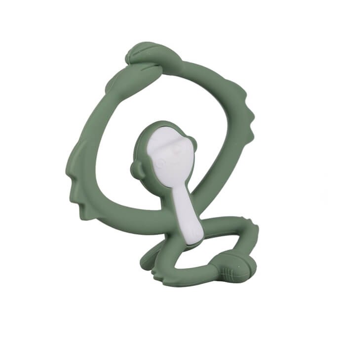Gryzak Zabawka Małpka Light Green / Mombella