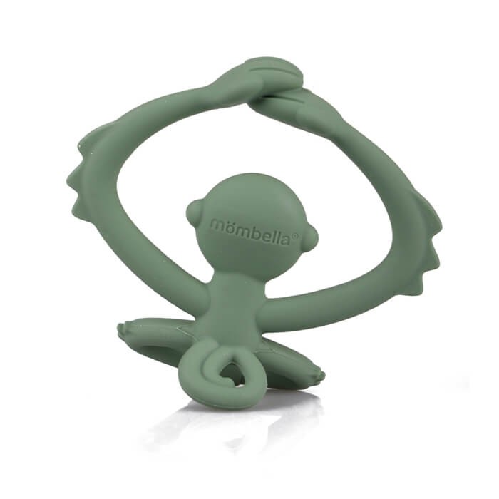 Gryzak Zabawka Małpka Light Green / Mombella