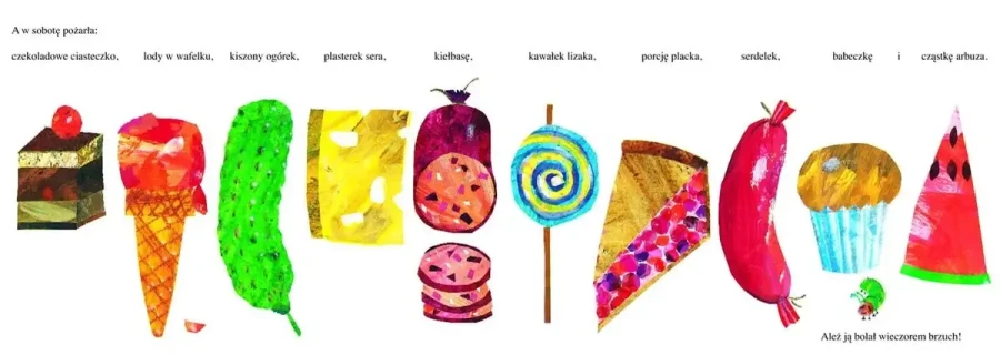 Bardzo Głodna Gąsienica - mała wersja / Wydawnictwo Tatarak