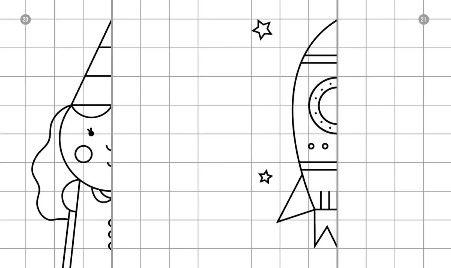 Prze-rysuj. Lustrzane rysowanie dla najmłodszych / Wydawnictwo Kropka