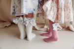 Podkolanówki z kokardką Mon Cheri - Białe / Mama's Feet
