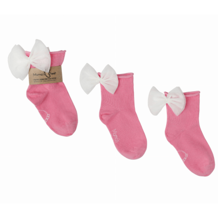 Skarpetki Flora - Magnolia, różowe / Mama's Feet
