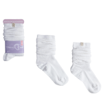 Marszczone skarpetki dla nastolatek i dorosłych - Balans, ecru / Mama's Feet