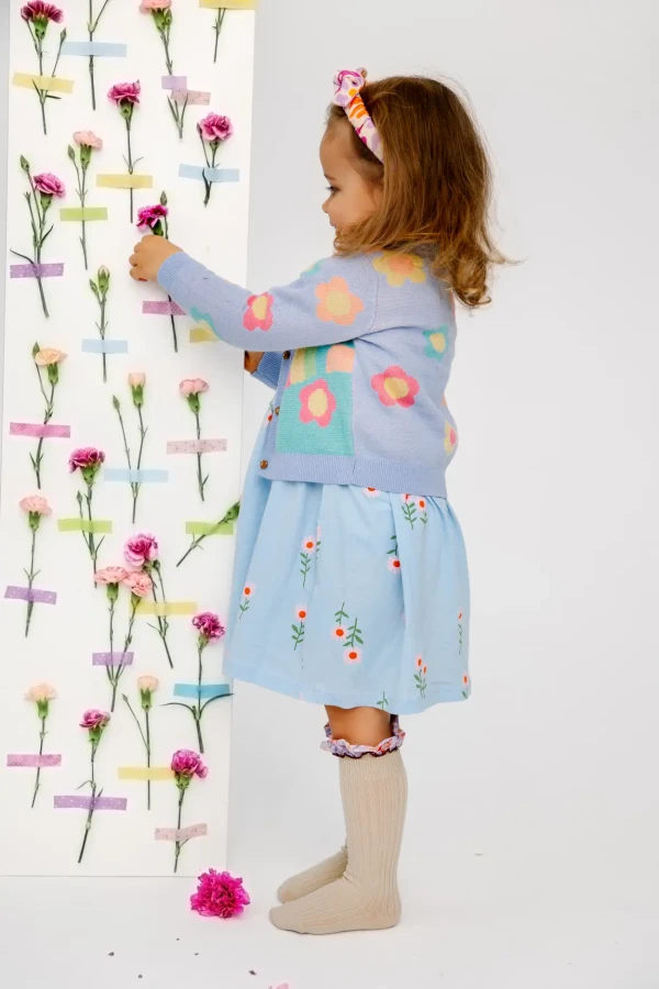 Podkolanówki z falbanką Zaczarowany Ogród - Kremowa Iskierka / Mama's Feet