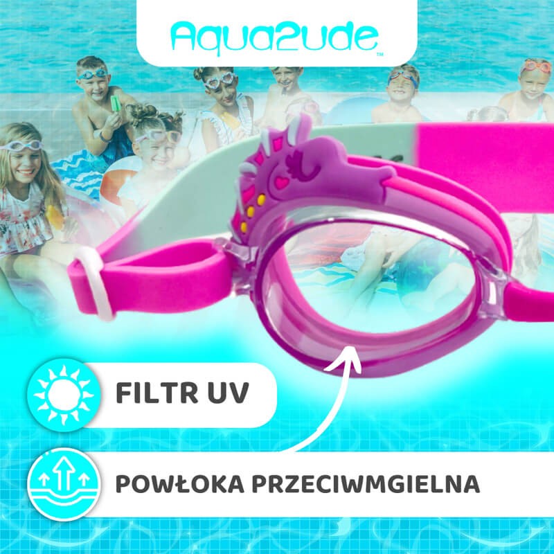 Okulary do pływania Aqua2ude - Konik morski 3+ / Bling2o